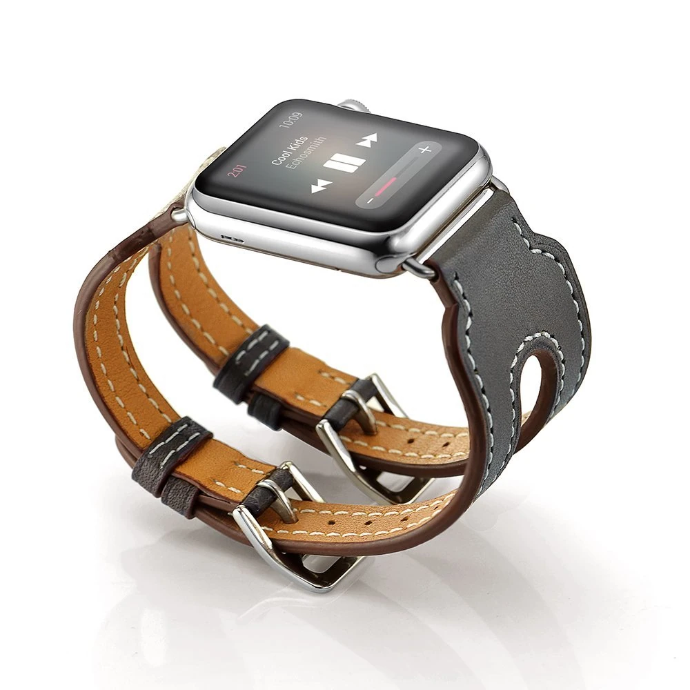 Ally Apple Watch 7-8 41mm 6-5-4 40mm Çift Kayış Kordon Kayış 3-2-1 38m