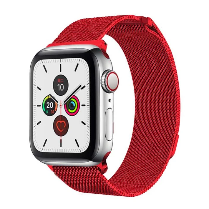 Ally Apple Watch 7-8 45mm 6-5-4 44mm Kayış Kordon Metal Milano Loop 3-
