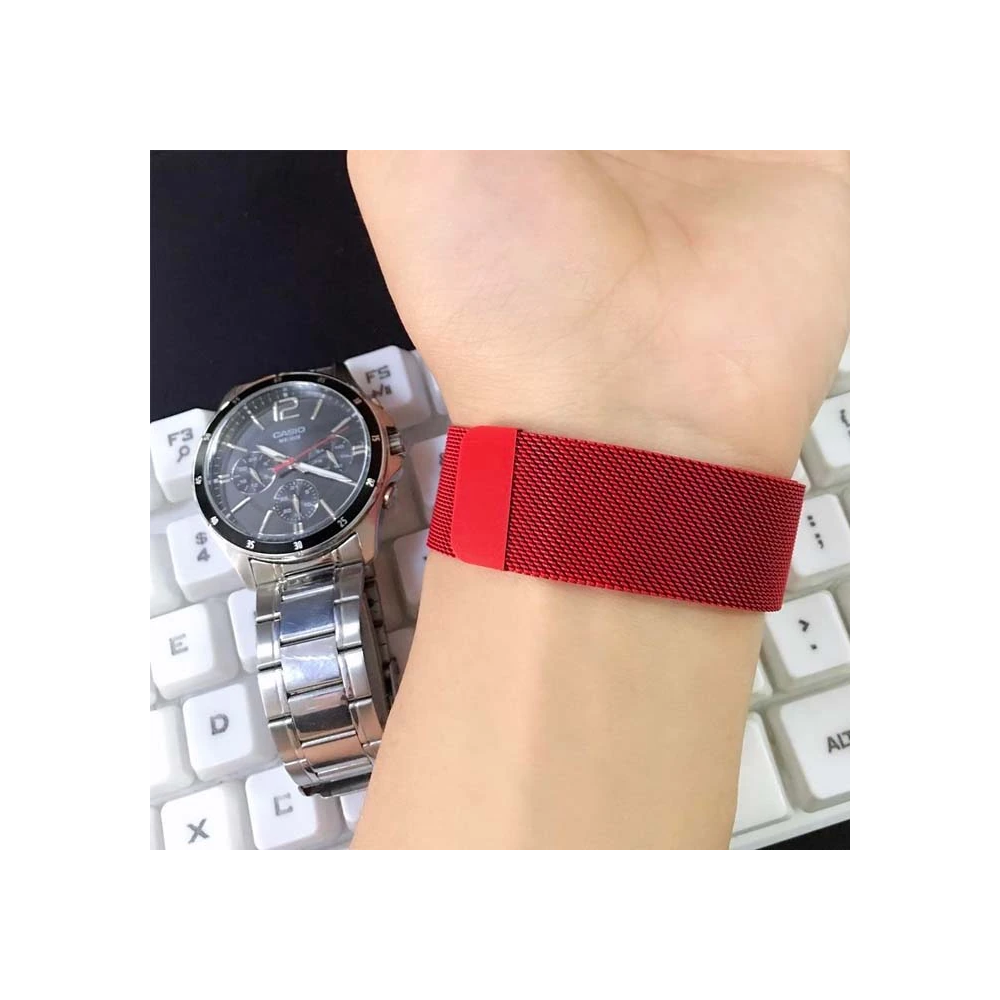 Ally Apple Watch 7-8 45mm 6-5-4 44mm Kayış Kordon Metal Milano Loop 3-