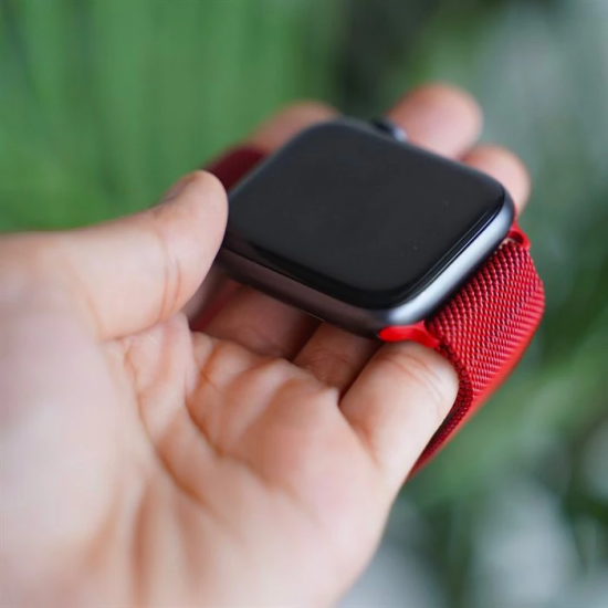 Ally Apple Watch 7-8 45mm 6-5-4 44mm Kayış Kordon Metal Milano Loop 3-