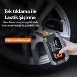 EZERE ST-9632D Taşınabilir Araç Lastik Şişirme Ve Starter Akü Takviye 
