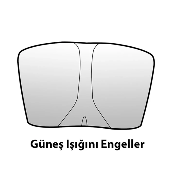 Ally Tesla Model Y Model 3 için Ön Cam Güneşliği Katlanır Ön Pencere G