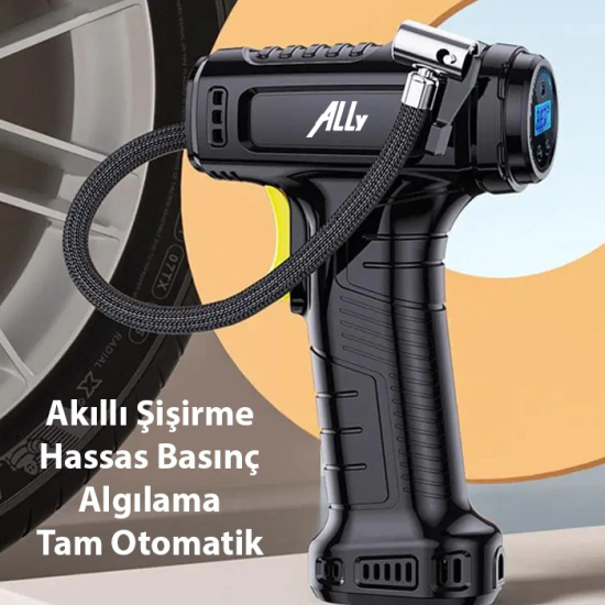 120W Kablosuz Basınç Göstergeli Mini Hava Popmpası KompresörST-5007C