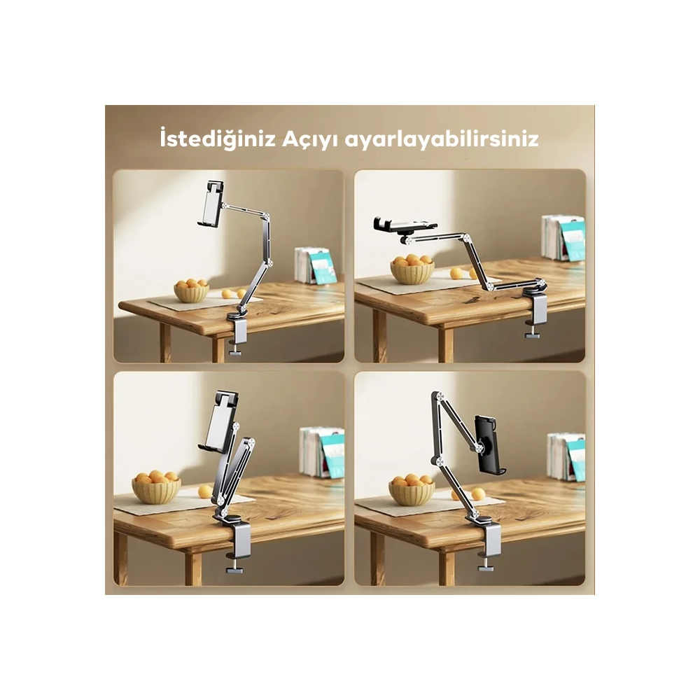 ALLY 360° Dönebilen Katlanır Masaüstü Tablet Ve Telefon Tutucu