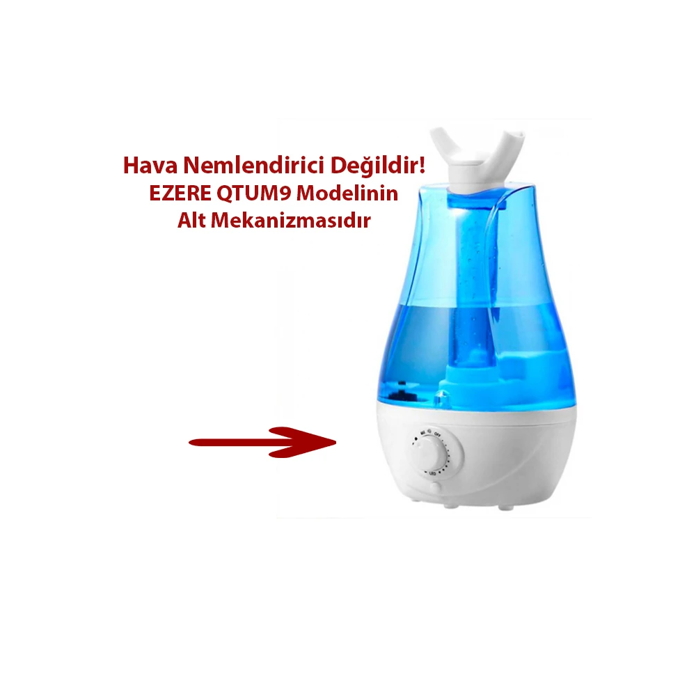 EZERE QTUM9 Çift Sprey Ultrasonik Hava Nemlendirici Alt Haznesi