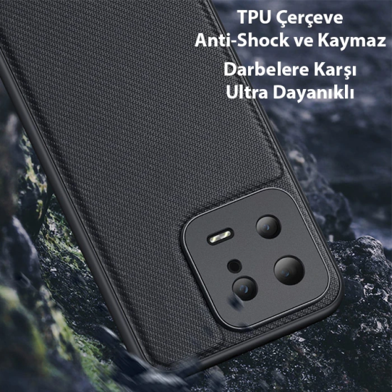 Dux Ducis Xiaomi 13 Fino Serisi Premium Dokuma Silikon Kılıf