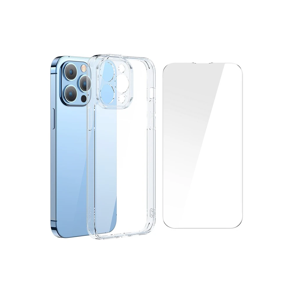 Baseus SuperCeramic Series iPhone 14 Pro 6.1 Koruyucu Cam Kılıf + Full