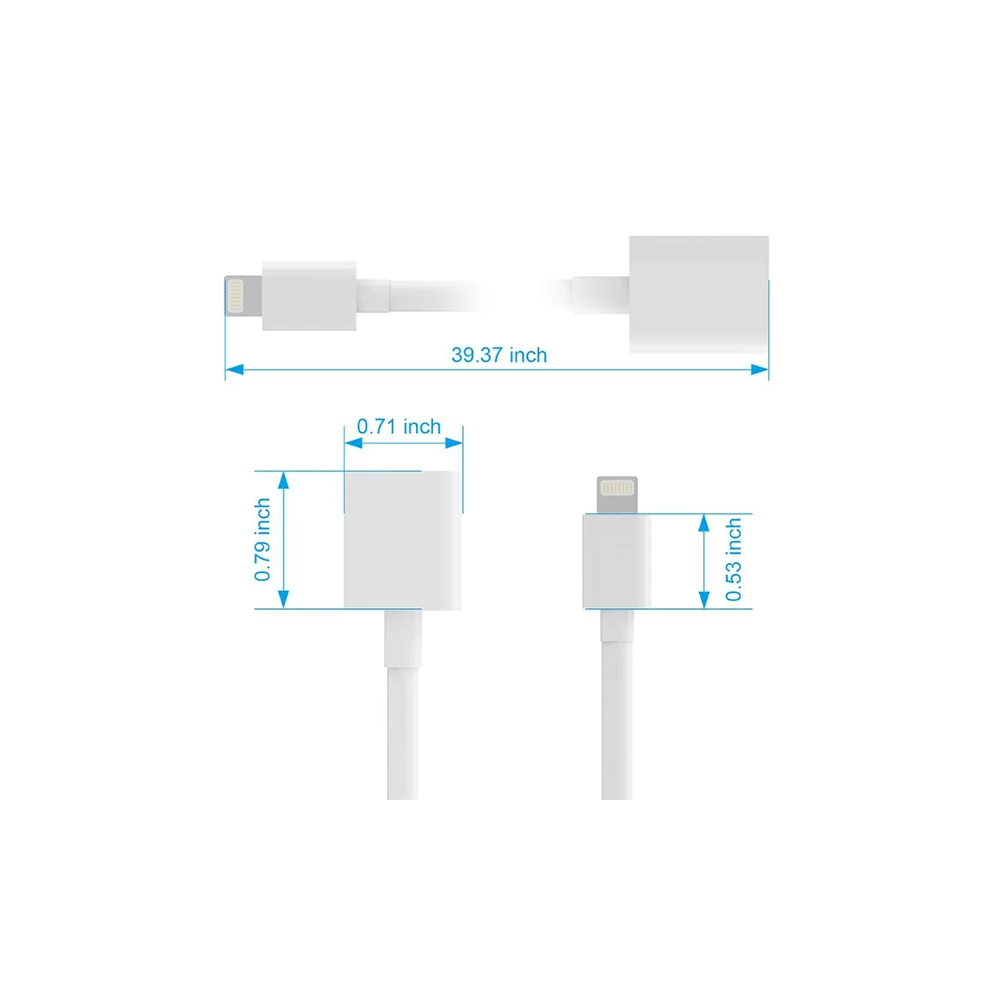 Ally Apple İPhone Lightning Uzatma Kablosu 1 Metre