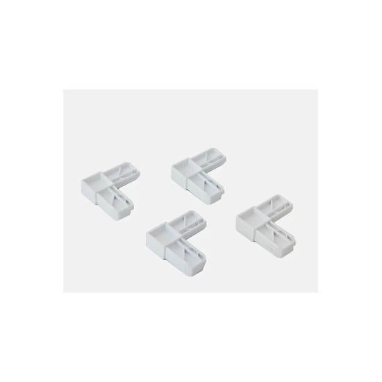 Pvc Pimapen Sineklik Profil Köşe Birleştirme Plastiği 4 Adet 17 Mm X 25 Mm Profiller Için