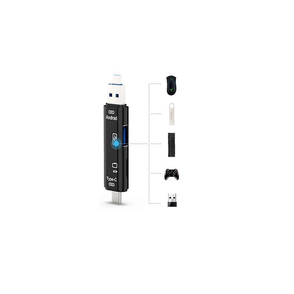 Smart Otg 3in1 Type-C Ve Micro Usb Tf Card Reader Otg
