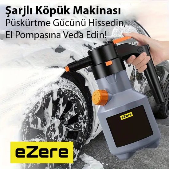 EZERE 2L Yüksek Basınçlı Şarjlı Köpük Makinası Oto Yıkama Pompası Köpü