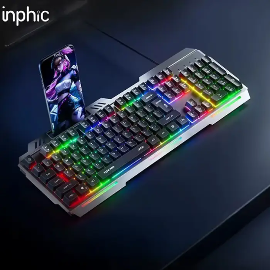 Inphic K2 USB Kablolu Oyun Klavyesi 104-Key Sessiz Oyun Klavyesi Bilgi