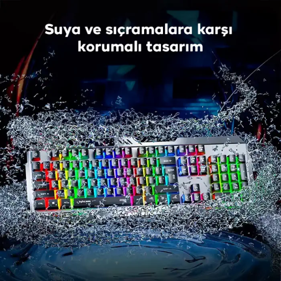Inphic K2 USB Kablolu Oyun Klavyesi 104-Key Sessiz Oyun Klavyesi Bilgi