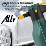 ALLY 2L Yüksek Basınçlı Şarjlı Köpük Makinası Oto Yıkama Pompası Köpük