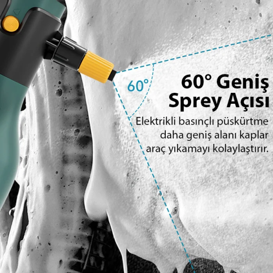 ALLY 2L Yüksek Basınçlı Şarjlı Köpük Makinası Oto Yıkama Pompası Köpük