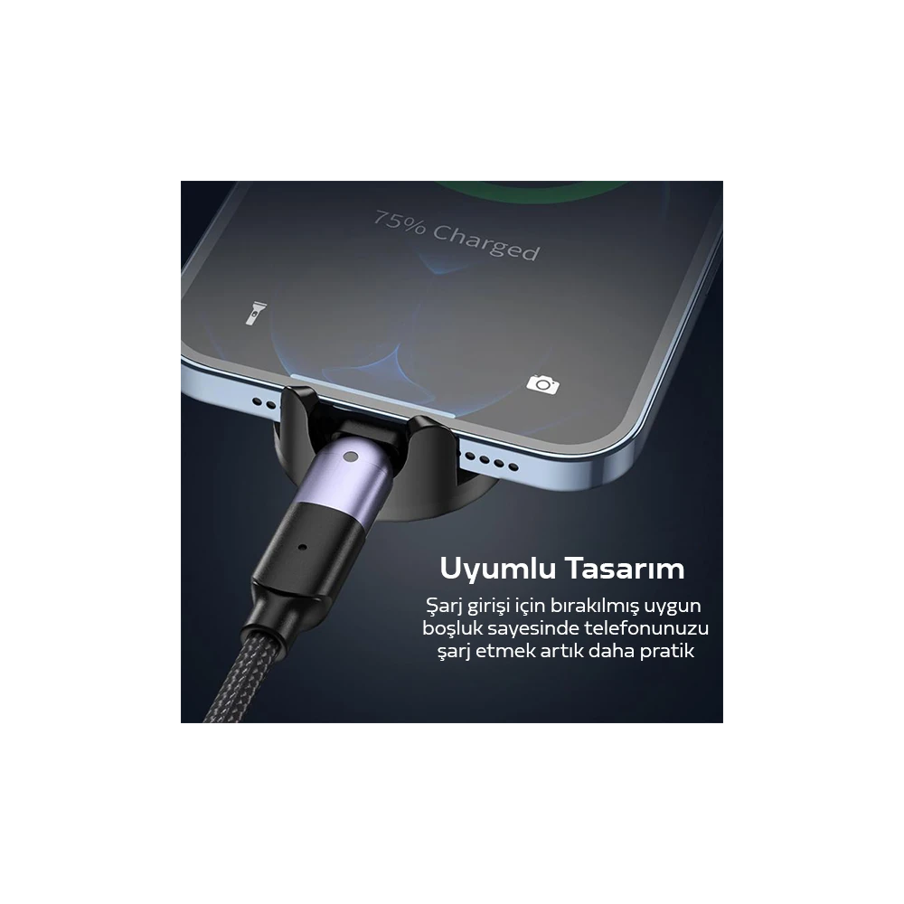 KUULAA Universal Mıknatıslı Standlı Cep Telefon Araç Tutucu Aluminum