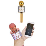 Bluetooth Hoparlör USB AUX SD Kart Kaoroke Mikrofon Uzun Pil Ömrü