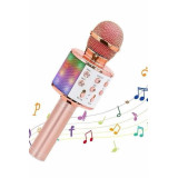 Karaoke Mikrofon Bluetooth Bağlantılı Aux Girişli Uzun Pil Ömrü Yüksek