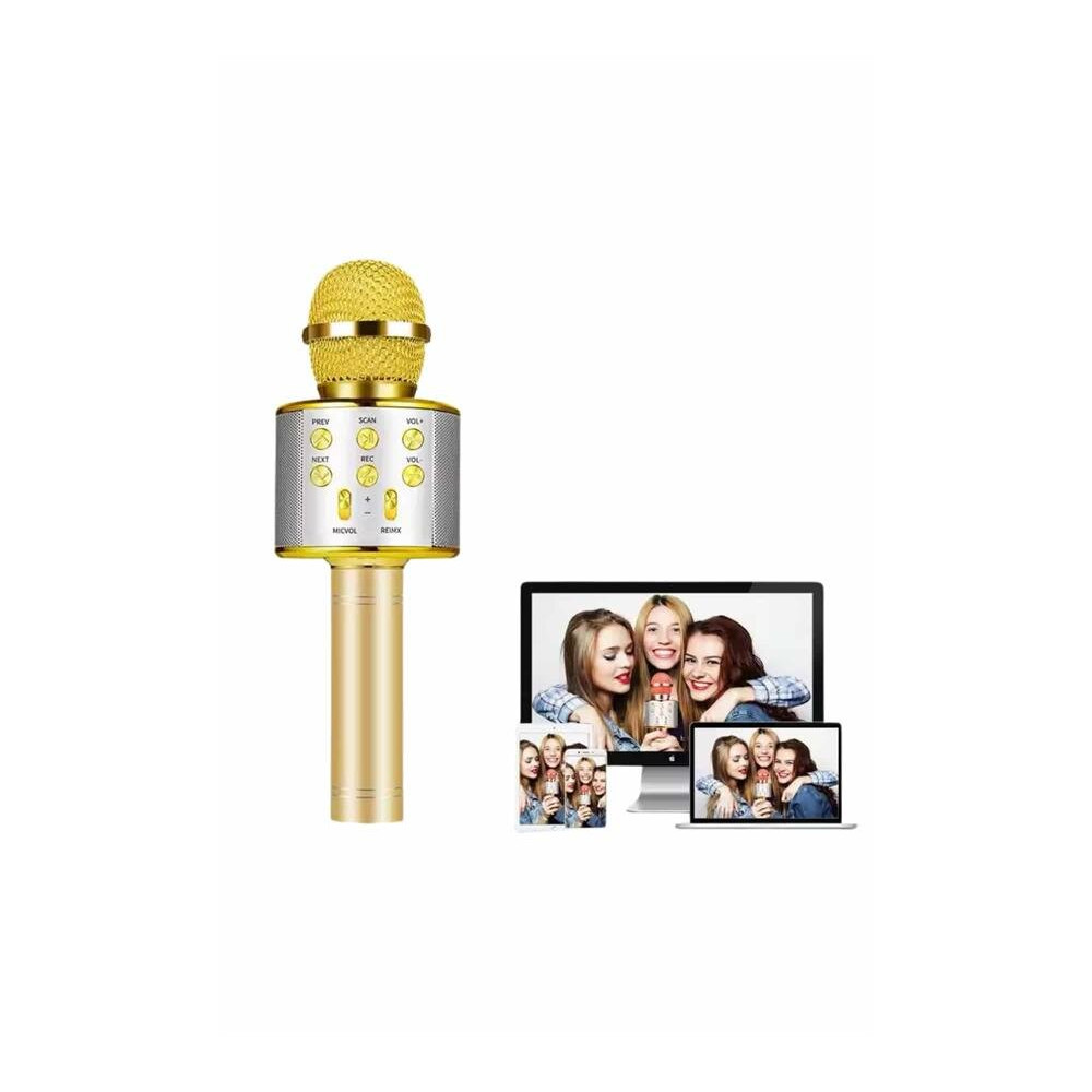 Karaoke Mikrofon Bluetooth Bağlantılı Aux Girişli Uzun Pil Ömrü Yüksek