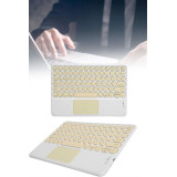 Touchpad Tüm Cihazlara Uyumlu Bluetooth Klavye Touchpad Slim Kablosuz 