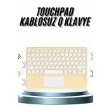 Touchpad Tüm Cihazlara Uyumlu Bluetooth Klavye Touchpad Slim Kablosuz 