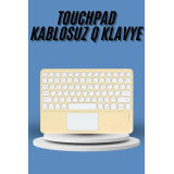 Touchpad Tüm Cihazlara Uyumlu Bluetooth Klavye Touchpad Slim Kablosuz 