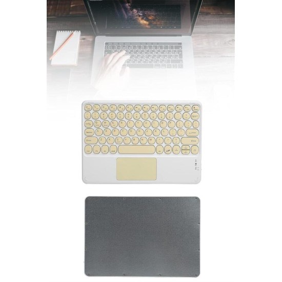 Touchpad Tüm Cihazlara Uyumlu Bluetooth Klavye Touchpad Slim Kablosuz 