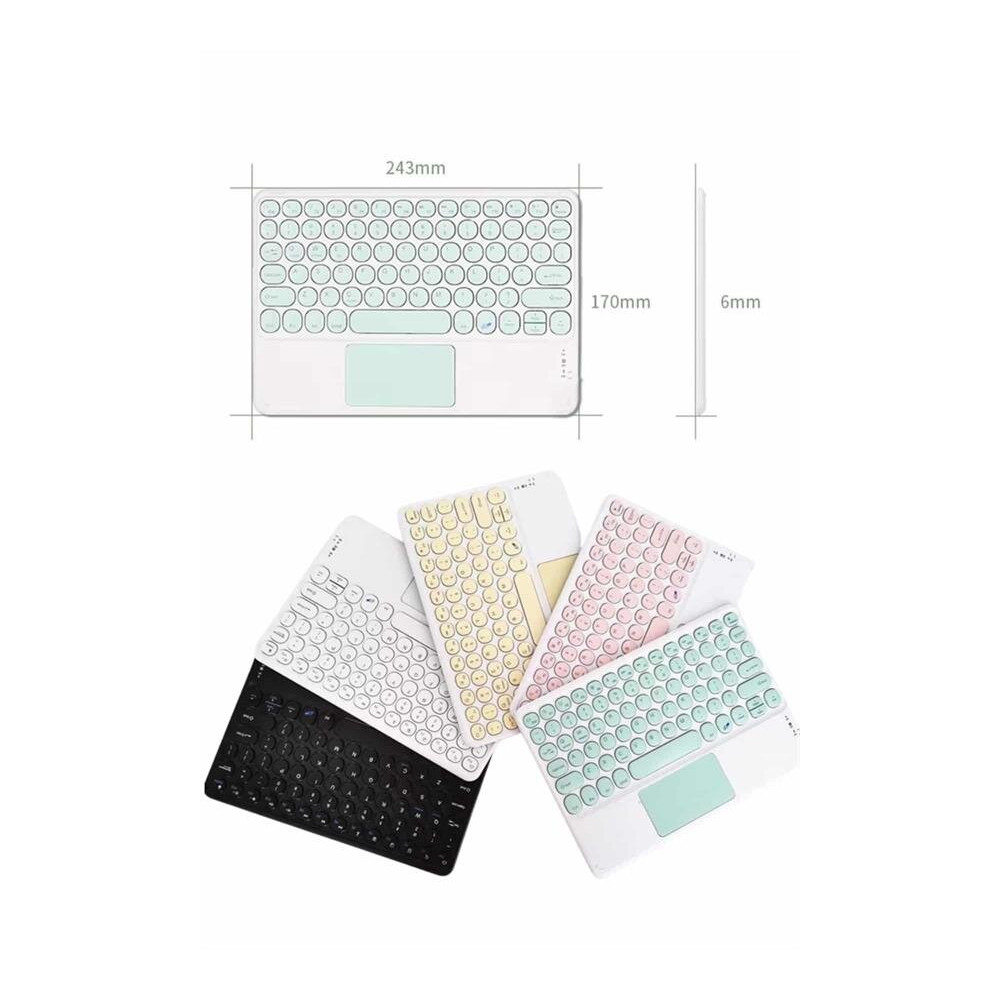 Touchpad Tüm Cihazlara Uyumlu Bluetooth Klavye Touchpad Slim Kablosuz 