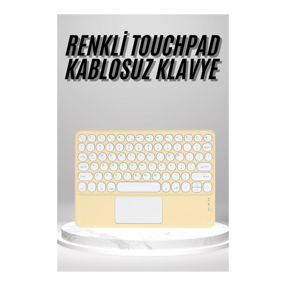 Touchpad Uyumlu Bluetooth Klavye Slim Kablosuz Wifi Q Klavye