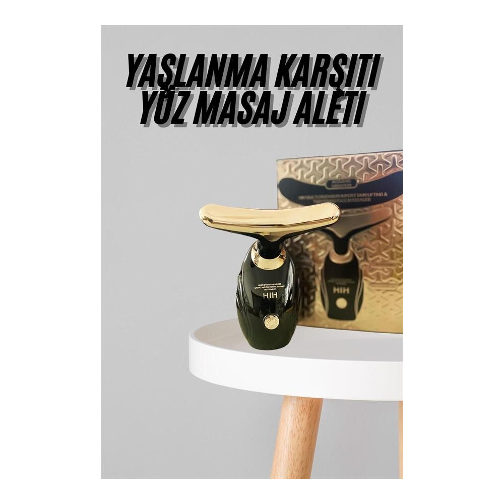 Yüz Masaj Aleti Boyun ve Yüz EMS Güzellik Cihazı Cilt Sıkılaştırma Cil