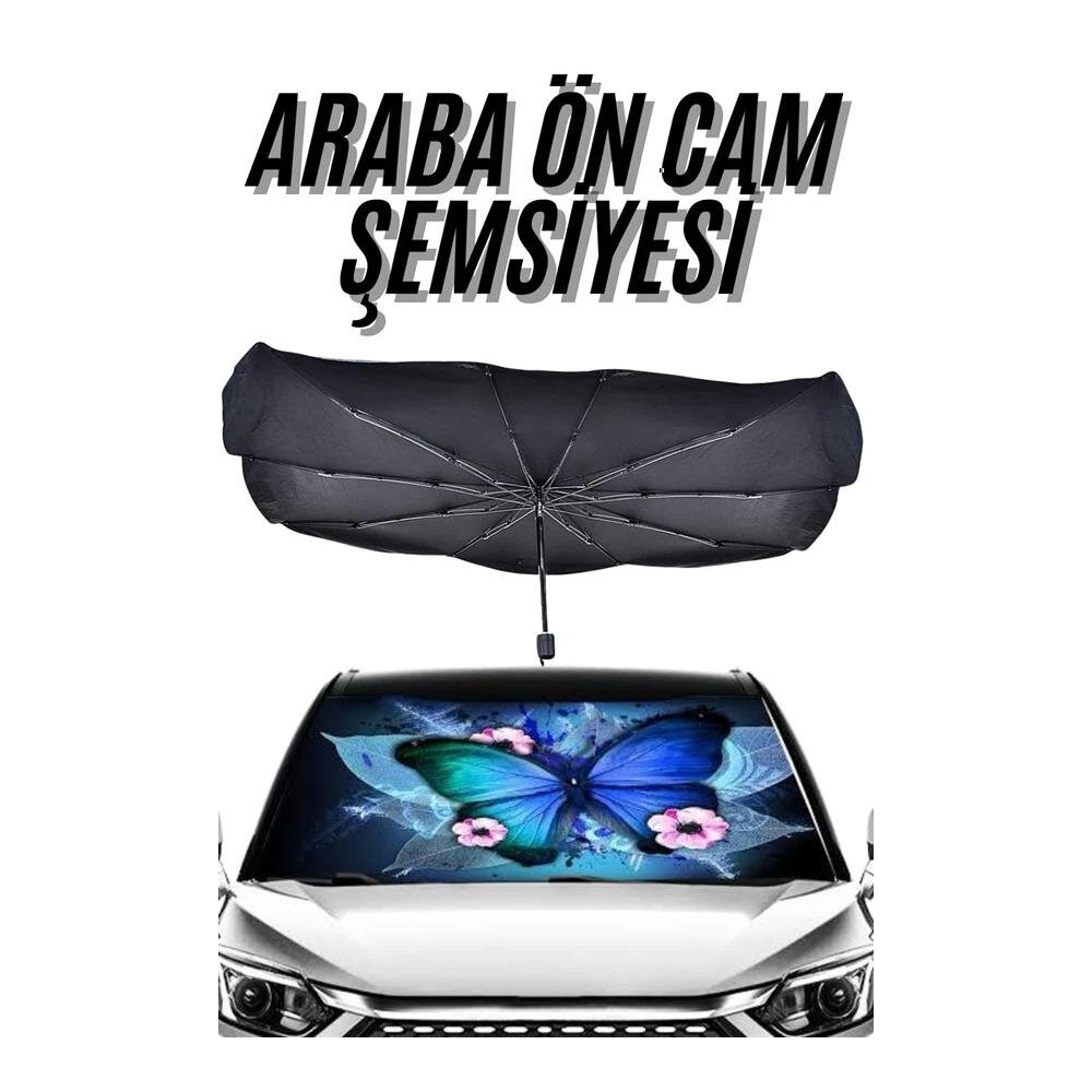 Güneş Önleyici Katlanabilir Oto Araba Güneşlik Şemsiye Tip Ön Cam