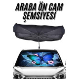Ön Cam Güneşliği – Kalın Kumaş ve Cam Elyaf İskelet ile Maksimum UV Ko