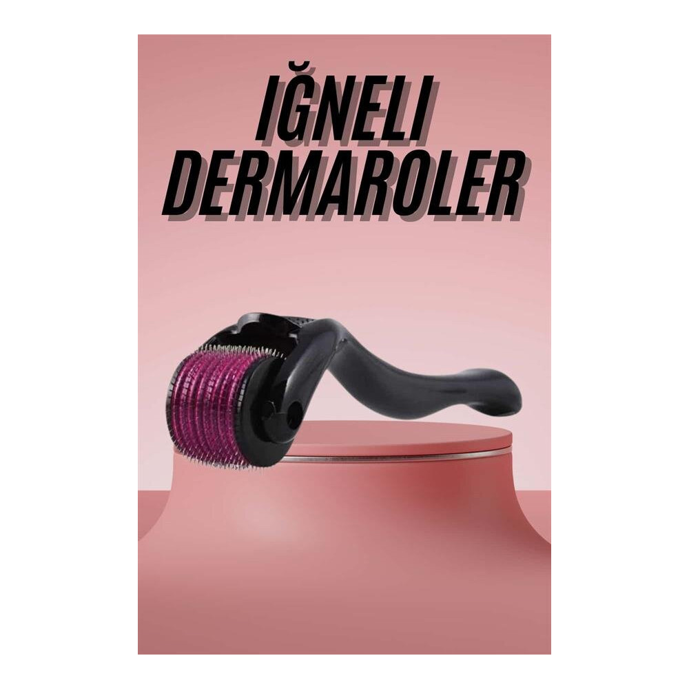Dermaroller Titanyum 540 Iğneli 1 Mm Saç Kaş Sakal Serum Kullanıma Uyg