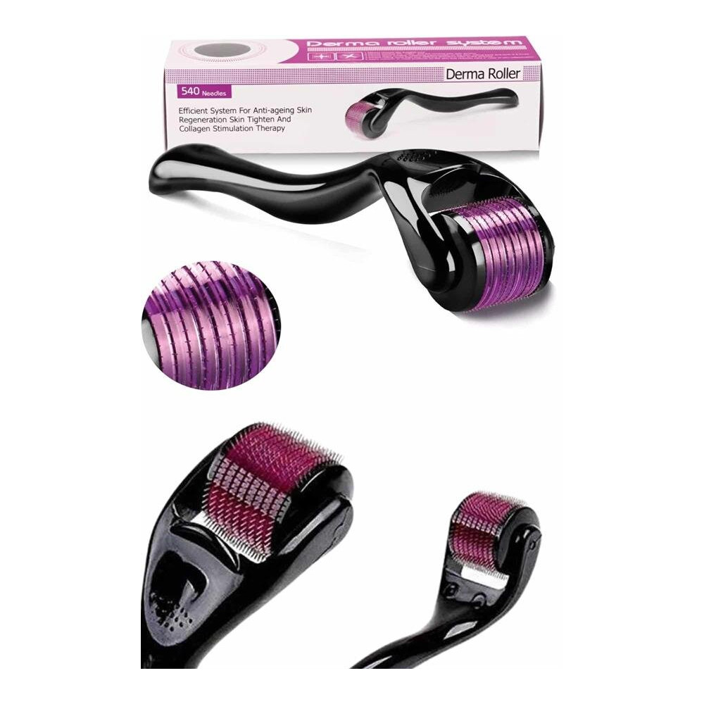 Derma Roller Titanyum Uçlu 540 İğneli 1 Mm Saç Sakal Çıkarma Ve Cilt B