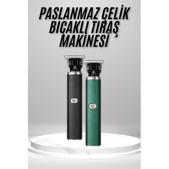 Tıraş Makinesi Profesyonel Paslanmaz Çelik T-bıçak Saç Sakal Ense Vücu