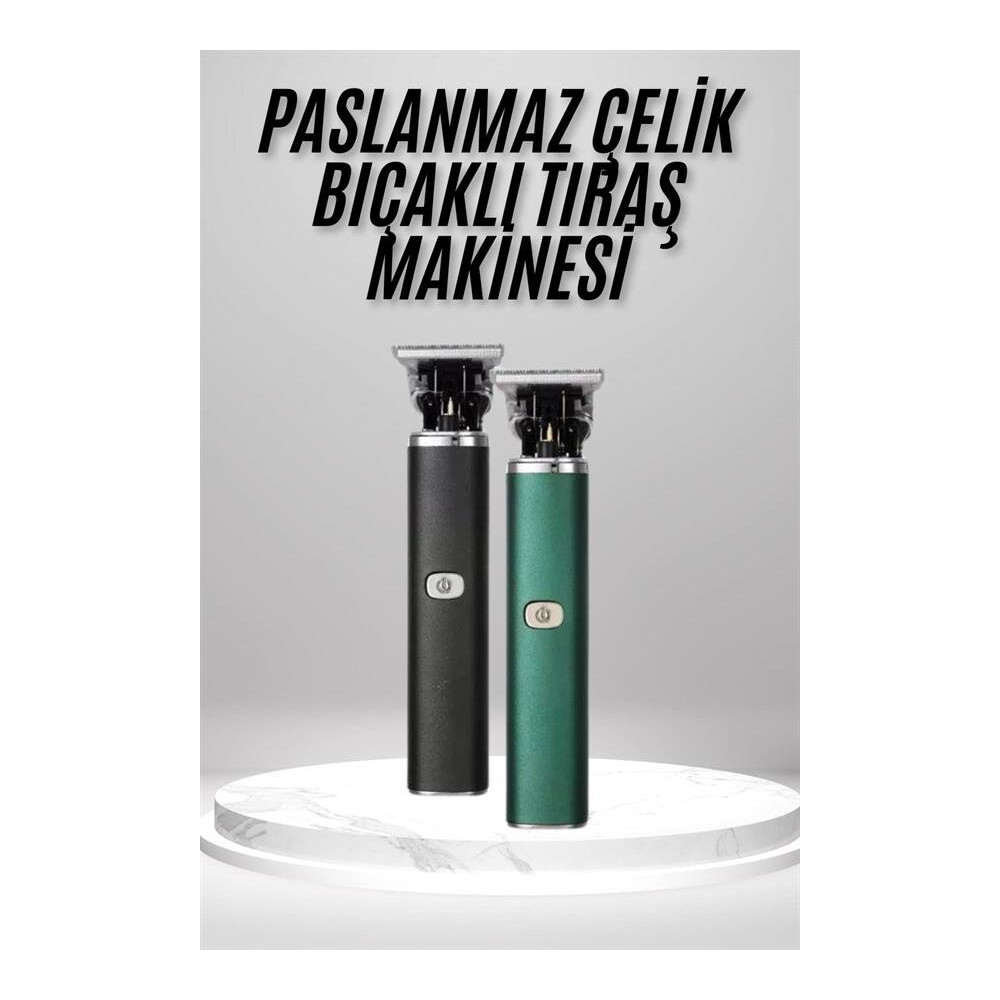 Tıraş Makinesi Profesyonel Paslanmaz Çelik T-bıçak Saç Sakal Ense Vücu