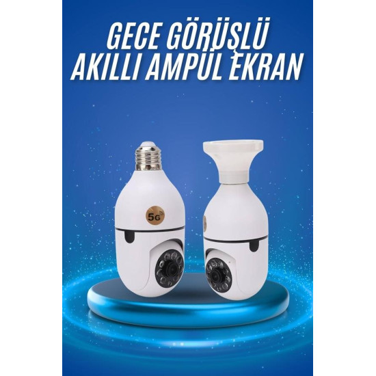 Akıllı Duy Kamera 360 Derece Dönebilir ve PTZ Teknolojili