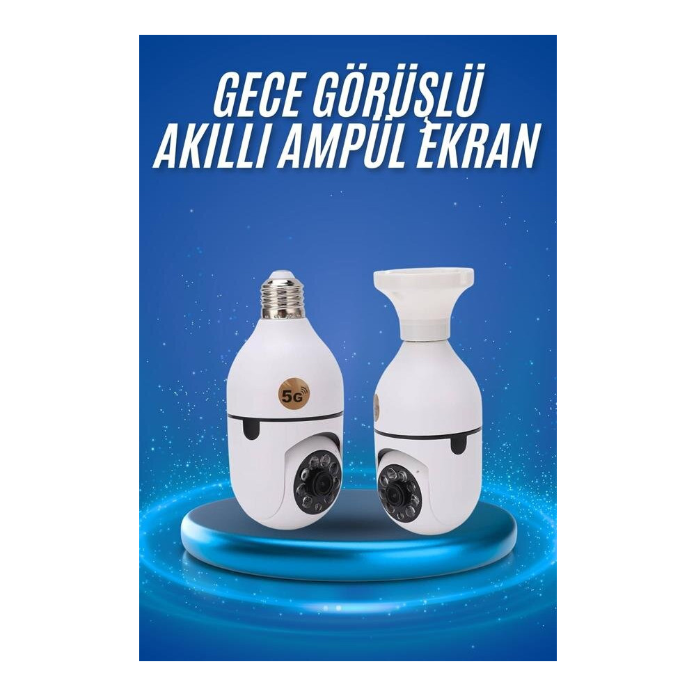 Akıllı Duy Kamera 360 Derece Dönebilir ve PTZ Teknolojili