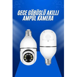 WiFi Ampul Güvenlik Kamerası 1080P Full HD Gece Görüşlü ve Hareket Alg