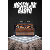 Eskitme Nostalji Tasarımlı Bluetoothlu Nostalji Radyo Ahşap Nostaljik 