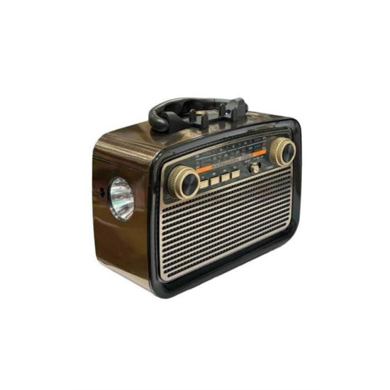 Bluetooth’lu LED Işıklı Nostaljik Müzik Kutusu – Ahşap Dokulu Vintage 