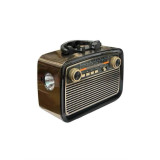 Bluetooth’lu LED Işıklı Nostaljik Müzik Kutusu – Ahşap Dokulu Vintage 