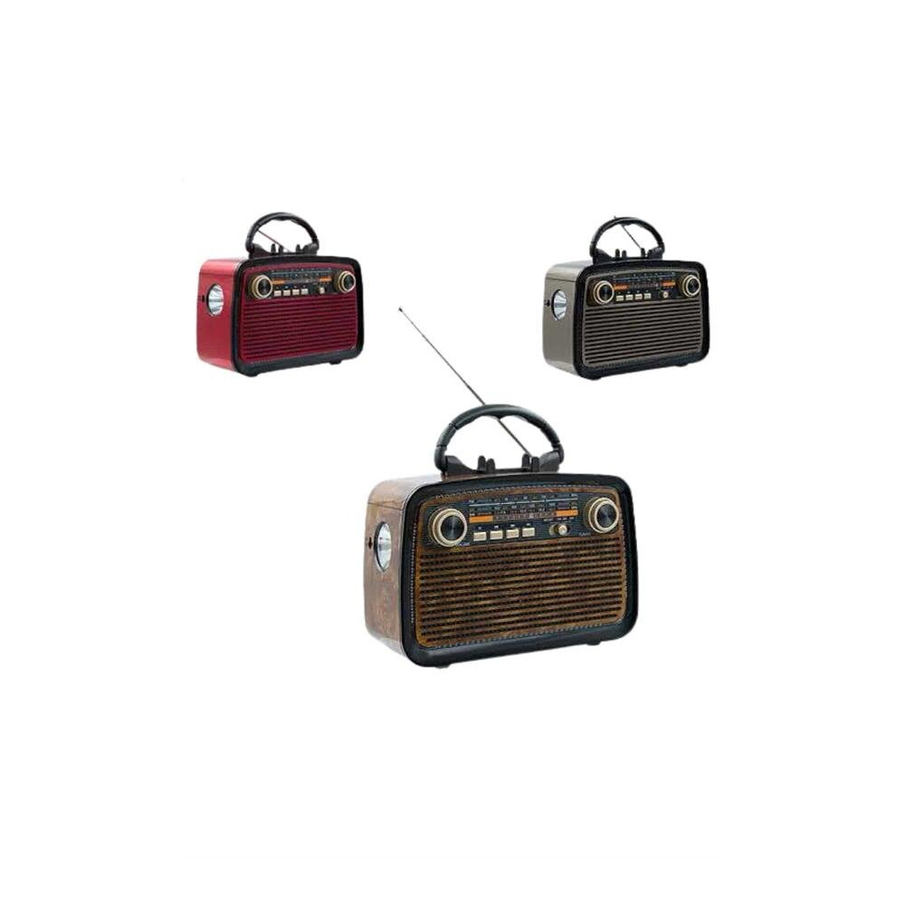 Nostaljik Radyo Bluetooth Bağlantılı Müzik Kutusu Ahşap