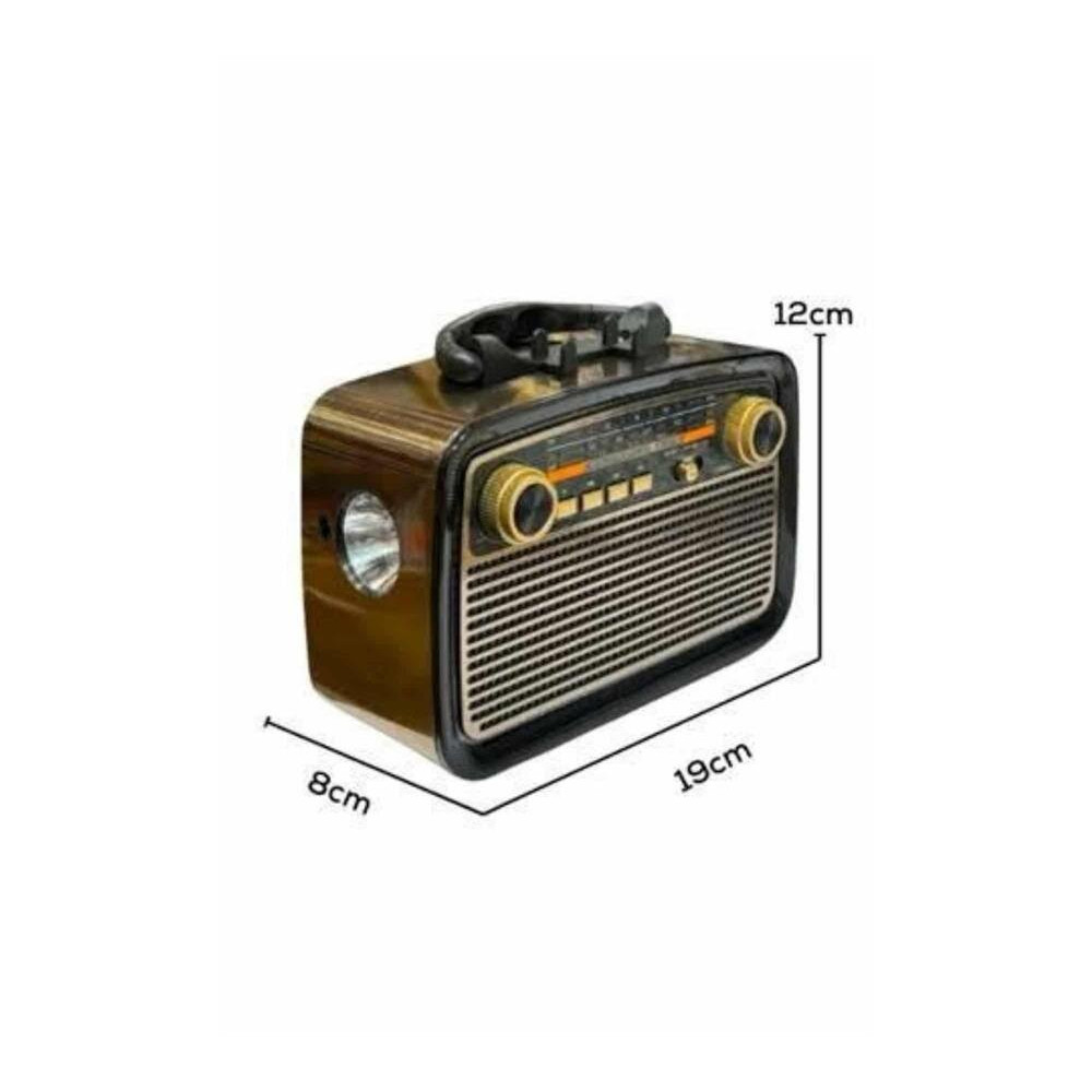 Nostaljik Radyo Bluetooth Bağlantılı Müzik Kutusu Ahşap