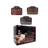 Nostaljik Radyo Bluetooth Bağlantılı Müzik Kutusu Ahşap
