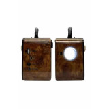 Nostaljik Görünümlü Ahşap Radyo TF SD USB Girişli Led Fener Işıklı