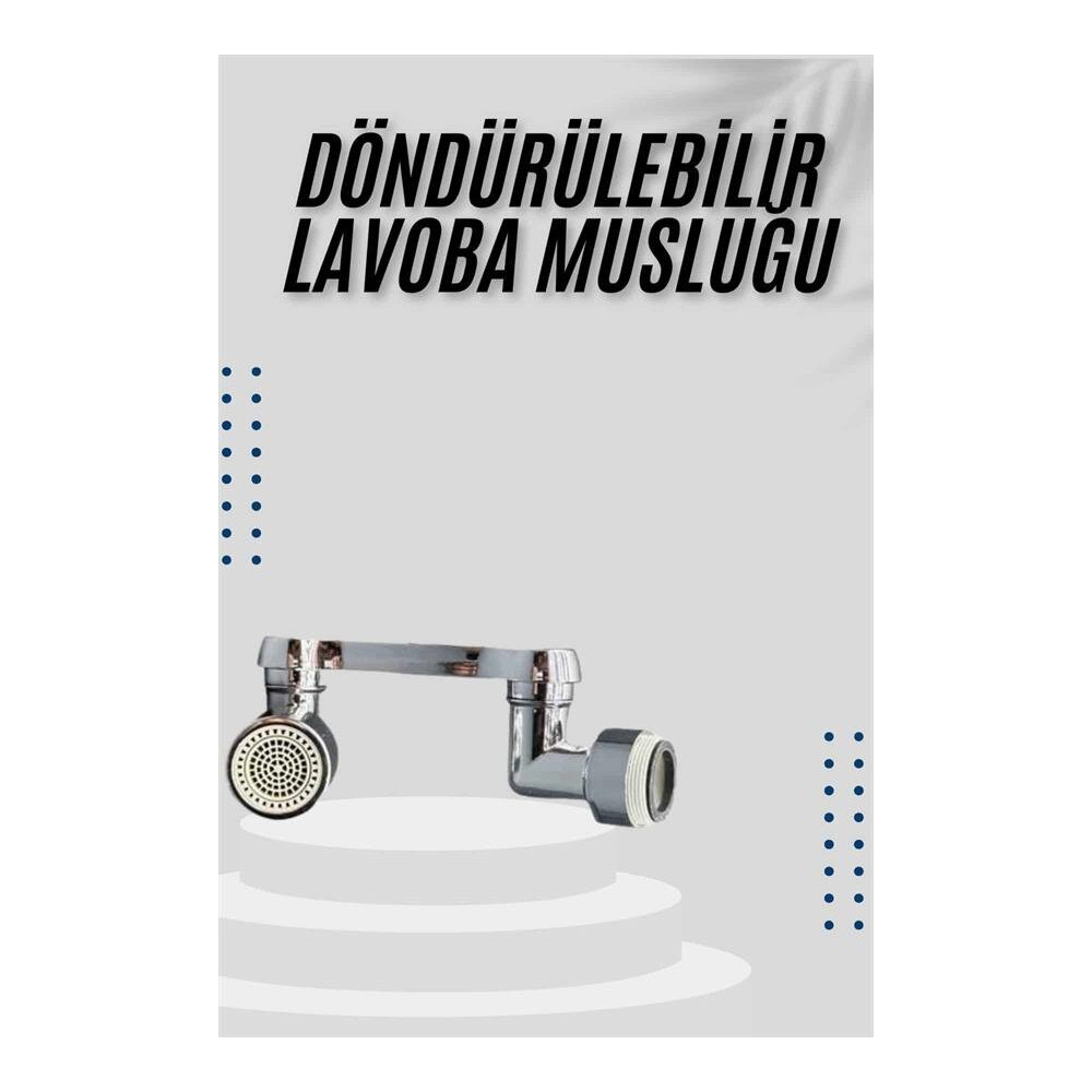 1080° Dönebilen Püskürtme Filtreli Musluk Başlığı Su Tasarruflu