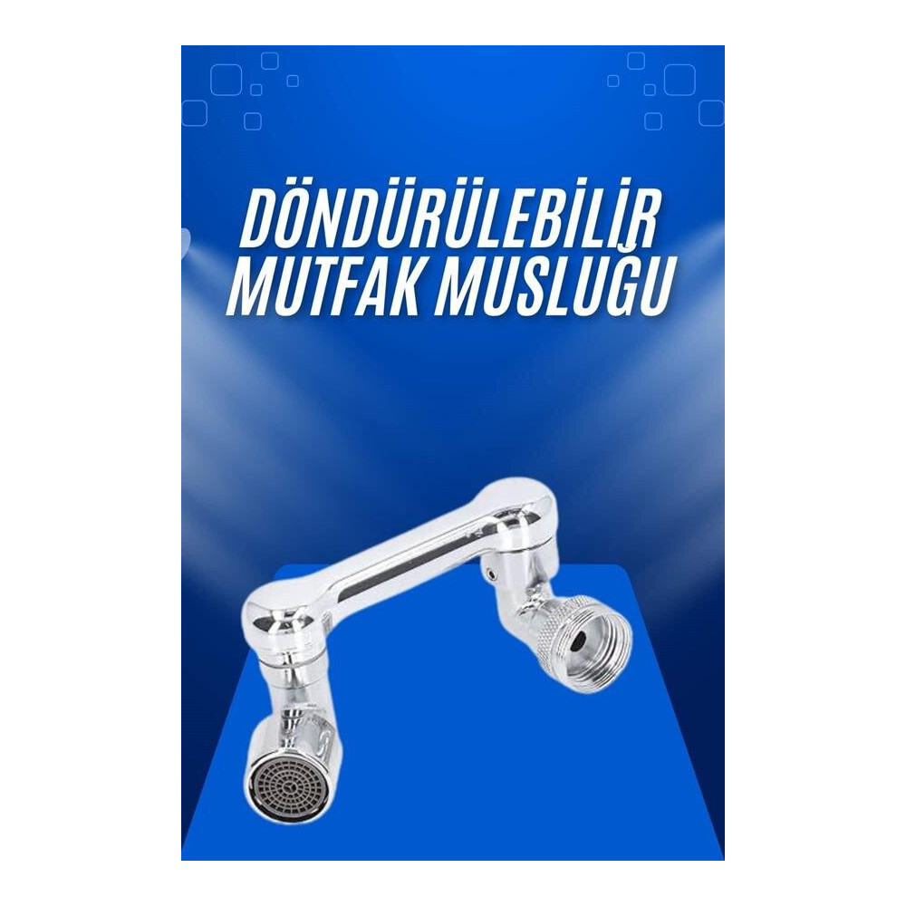 Döndürülebilir Musluk Mutfak Banyo Musluk Ucu Başlığı 4 Filtreli