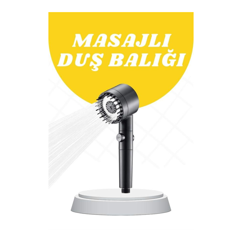 Yeni Nesil Masaj Etkili Duş Başlığı Su Basınçlı Tazyikli Özel