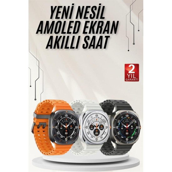 Akıllı Saat Müzik Dinleme Nabız Ölçer NFC ve GPS Uyumlu Sesli Asistan